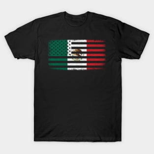 Mexican American Flag Vintage T-Shirt